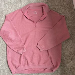 AE OVERSIZE quarter zip size XS